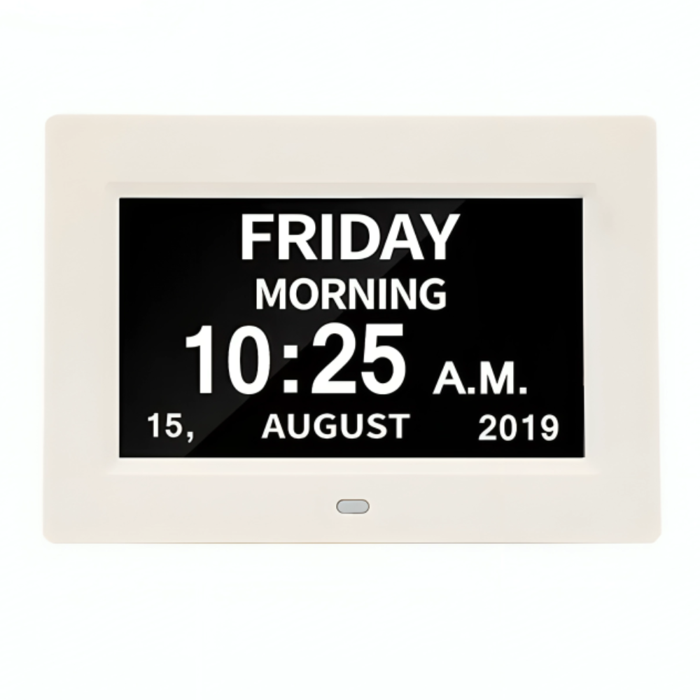 Digital Calendar Clock - 7 inch