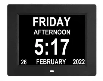 Digital Calendar Clock - 7 inch